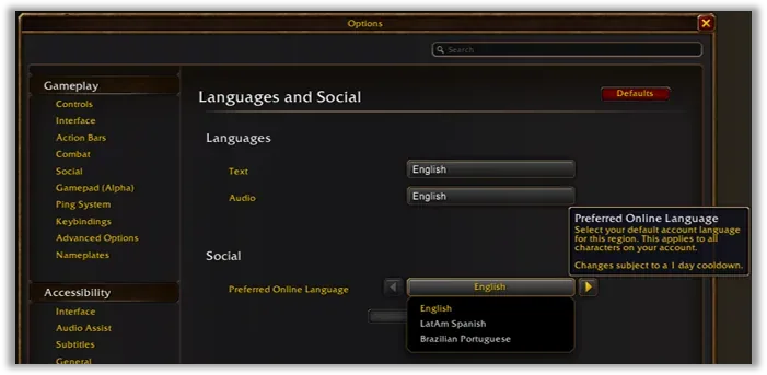 Choose Your Ruleset in World of Warcraft: Forever