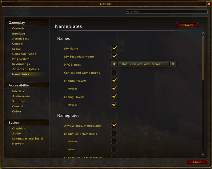 Image from Blizzard's post: Create a Name of Your Own in WoW: Forever