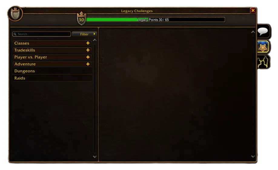 Image from Blizzard's post: Get to Know the World of Warcraft: Forever Legacy System