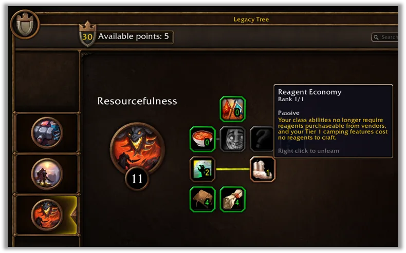 Image from Blizzard's post: Get to Know the World of Warcraft: Forever Legacy System
