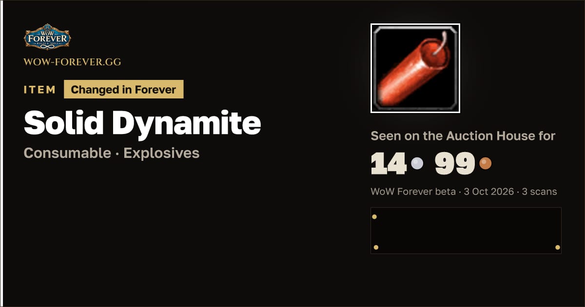 The preview card for Solid Dynamite