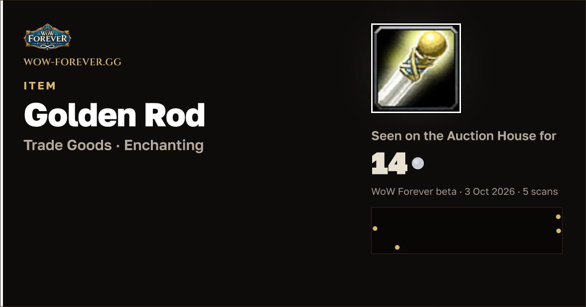 The preview card for Golden Rod