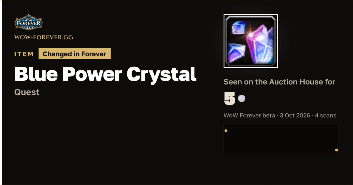 The preview card for Blue Power Crystal