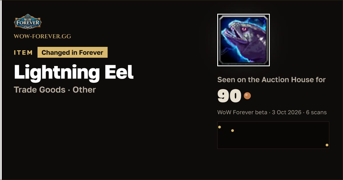 The preview card for Lightning Eel