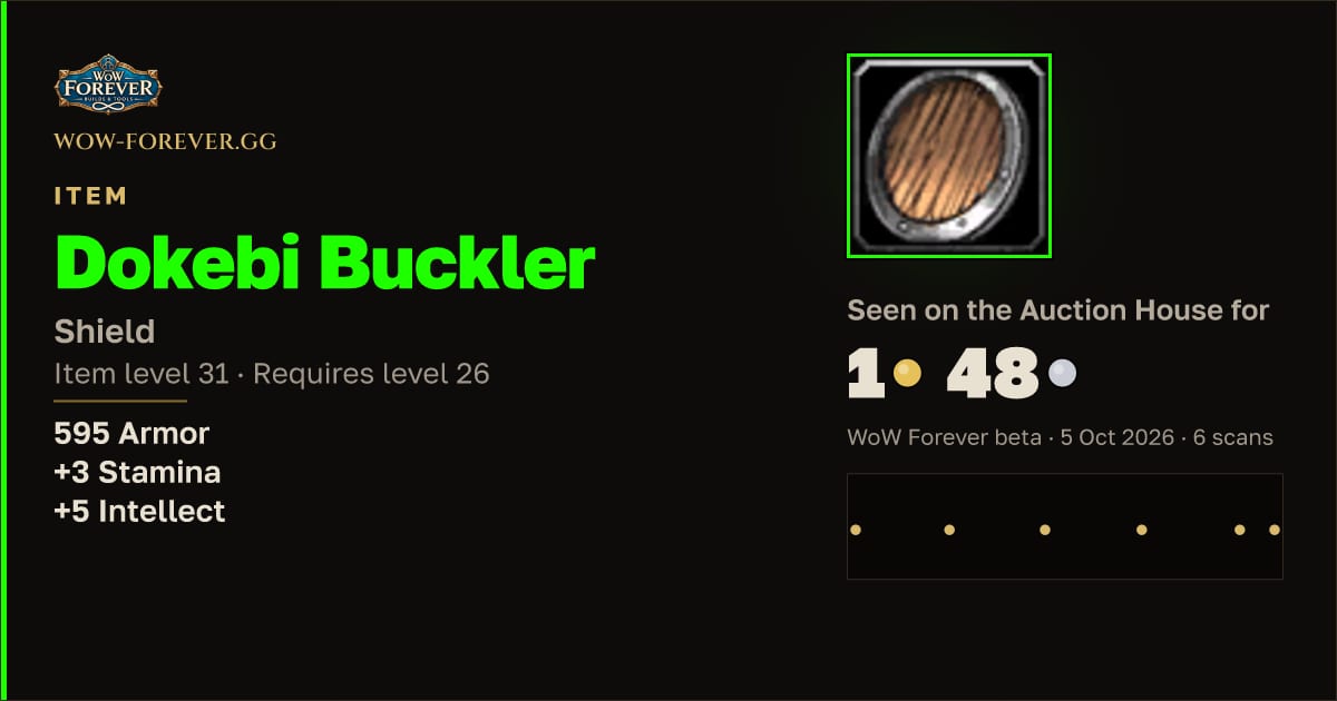 The preview card for Dokebi Buckler