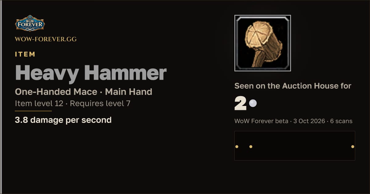 The preview card for Heavy Hammer