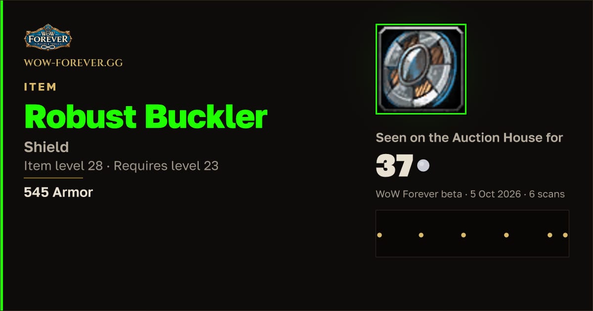 The preview card for Robust Buckler