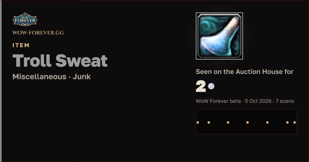 The preview card for Troll Sweat