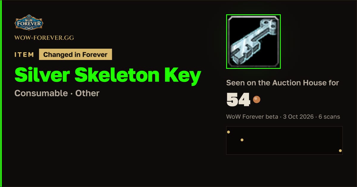The preview card for Silver Skeleton Key