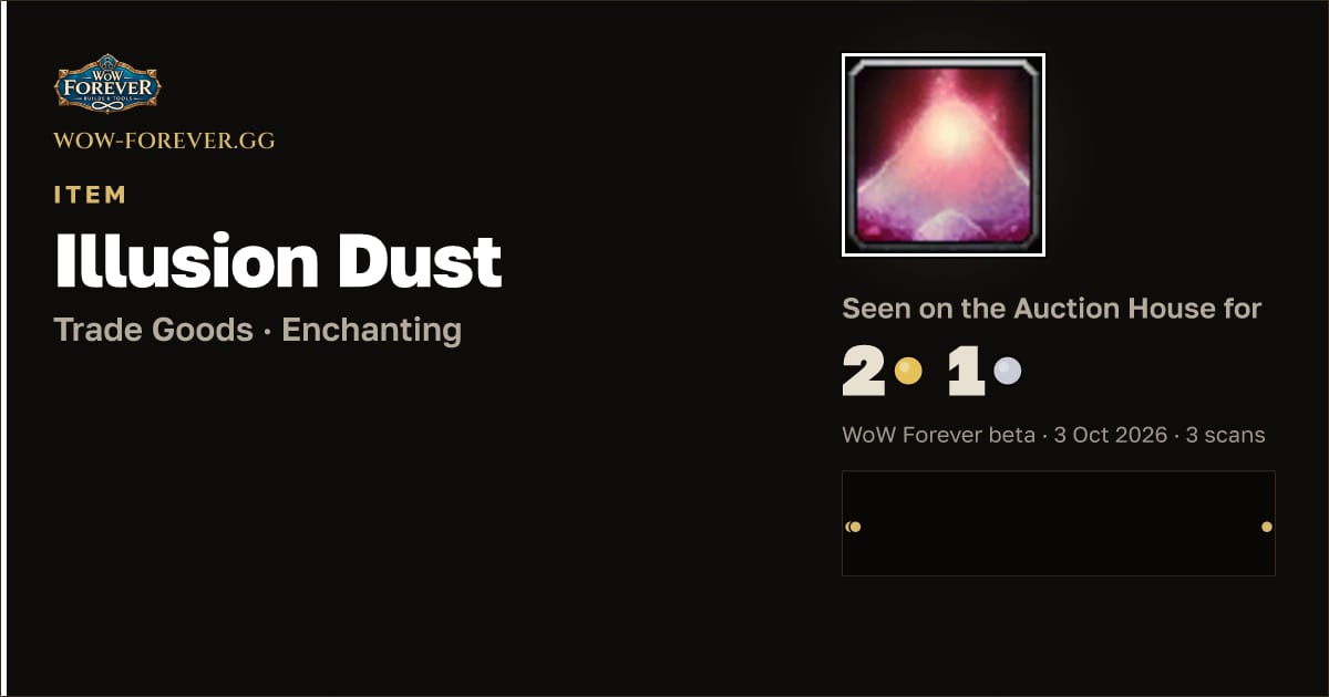 The preview card for Illusion Dust