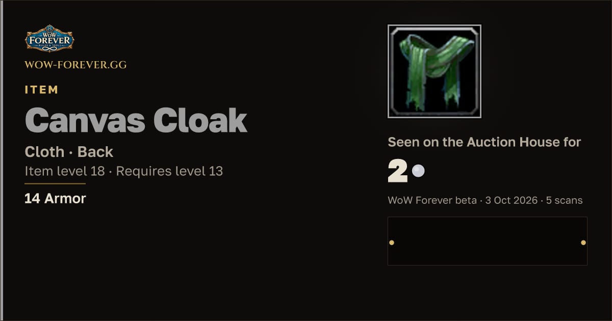 The preview card for Canvas Cloak