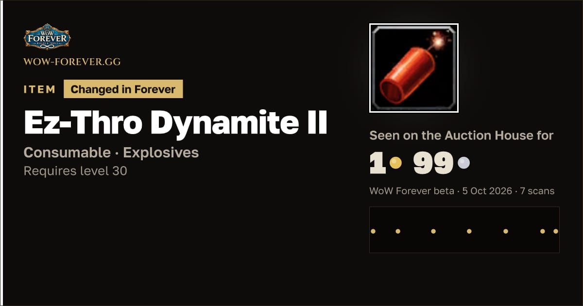 The preview card for Ez-Thro Dynamite II