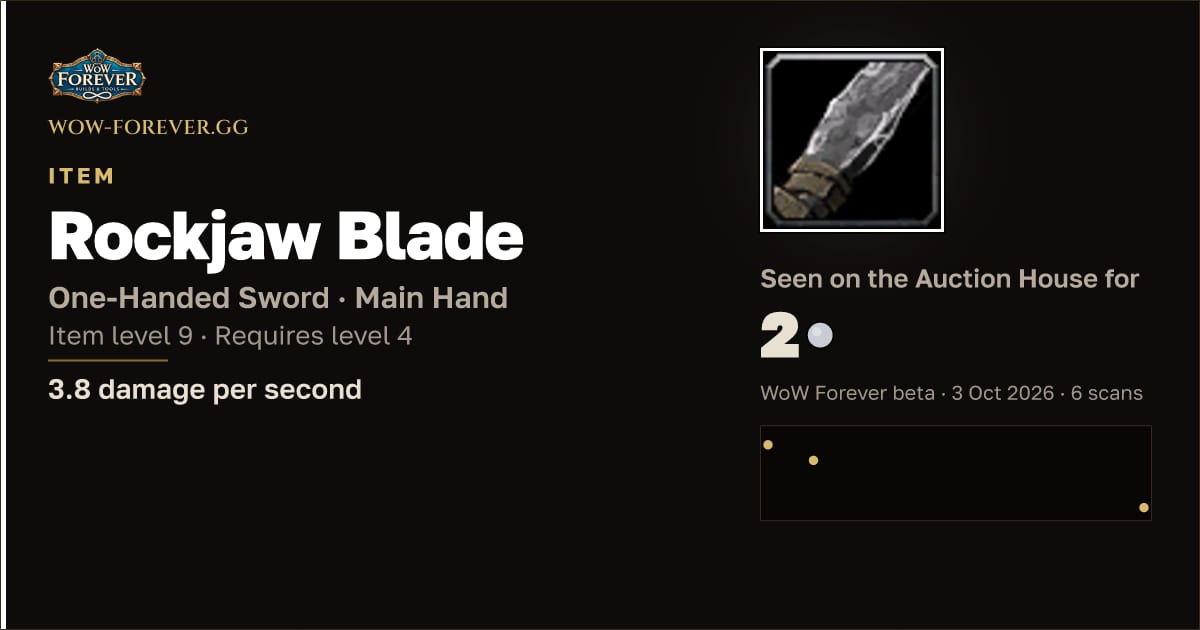 The preview card for Rockjaw Blade