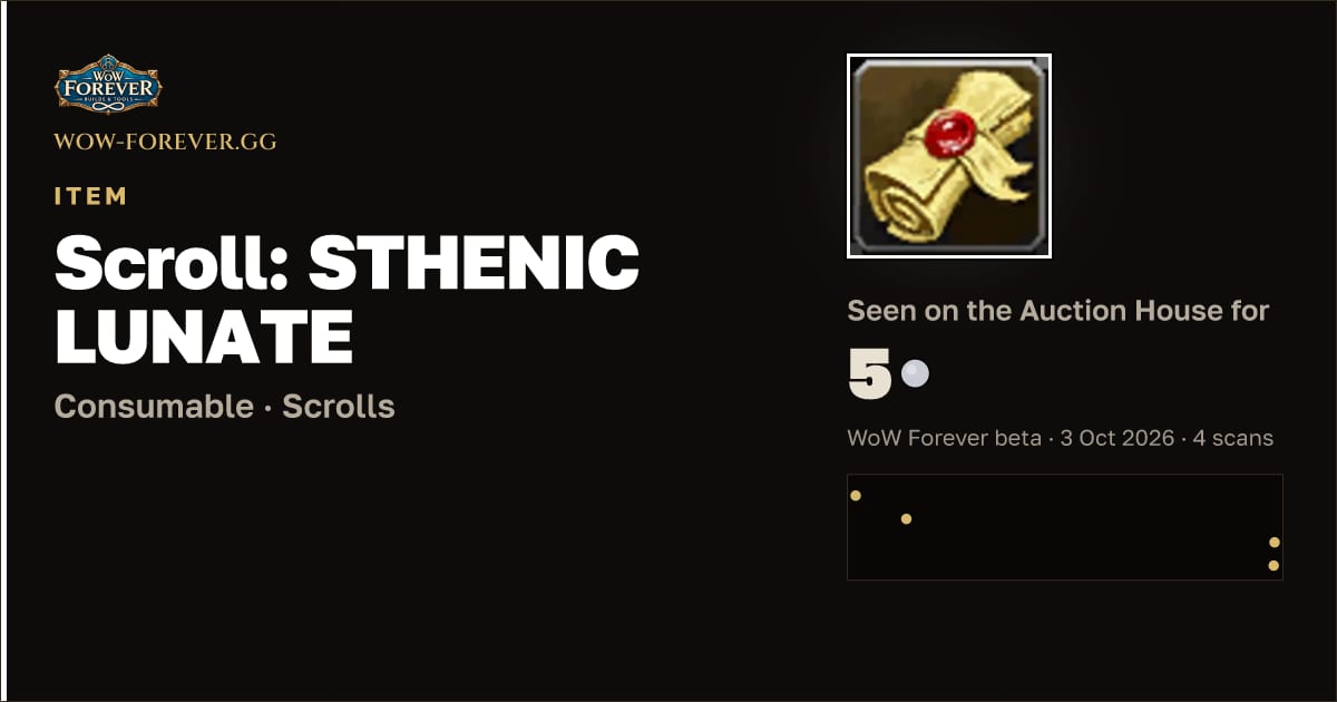The preview card for Scroll: STHENIC LUNATE