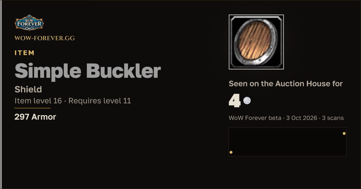 The preview card for Simple Buckler