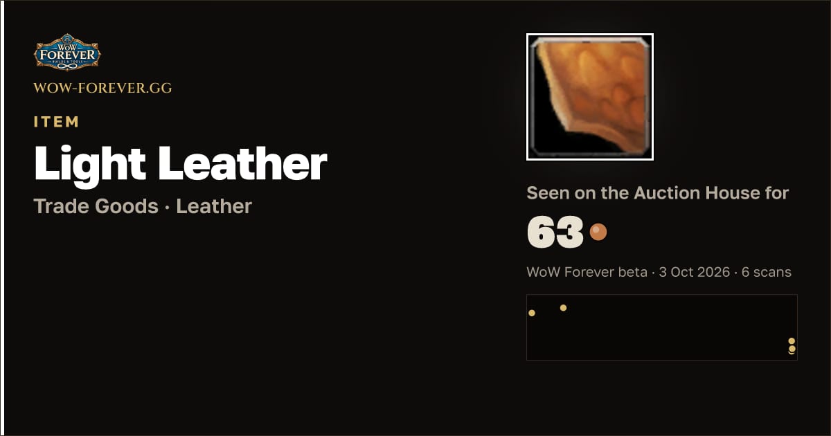 The preview card for Light Leather