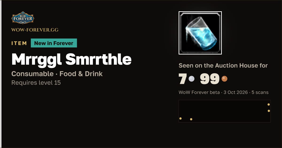 The preview card for Mrrggl Smrrthle