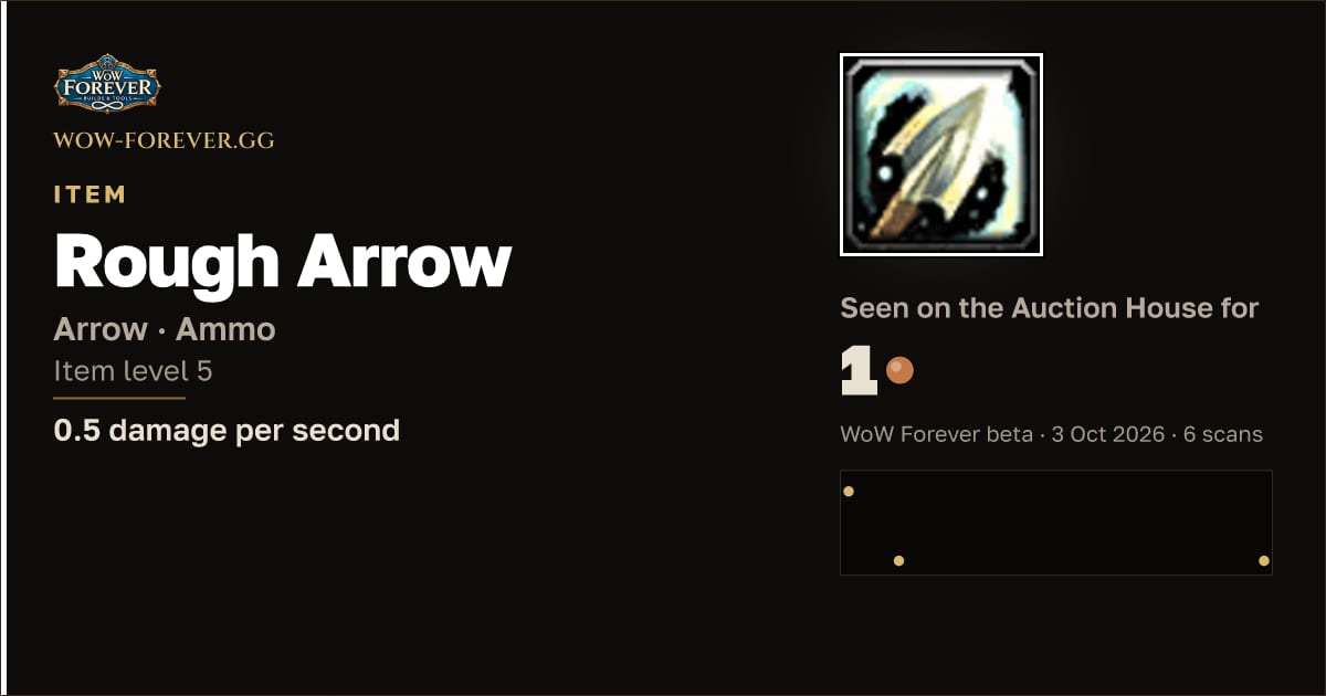 The preview card for Rough Arrow