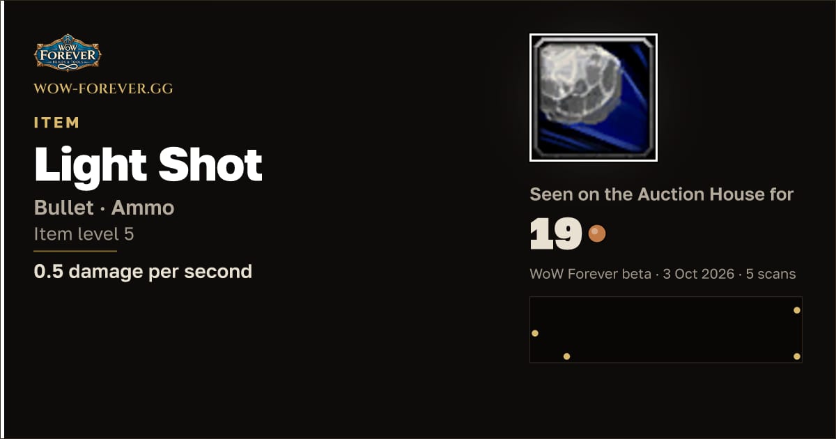 The preview card for Light Shot