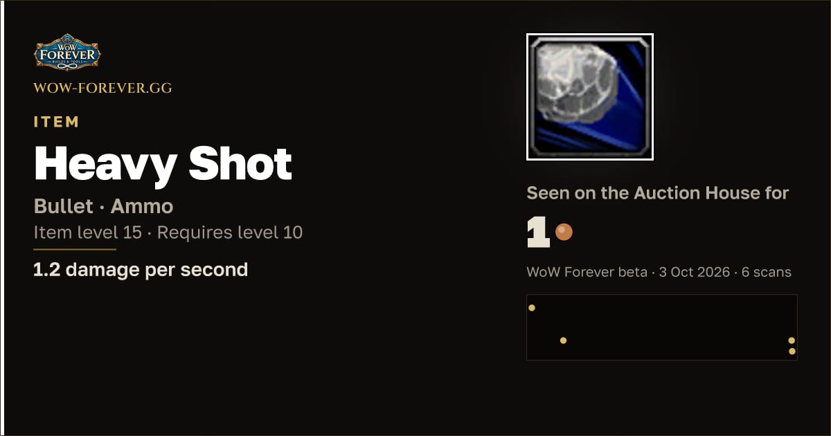 The preview card for Heavy Shot