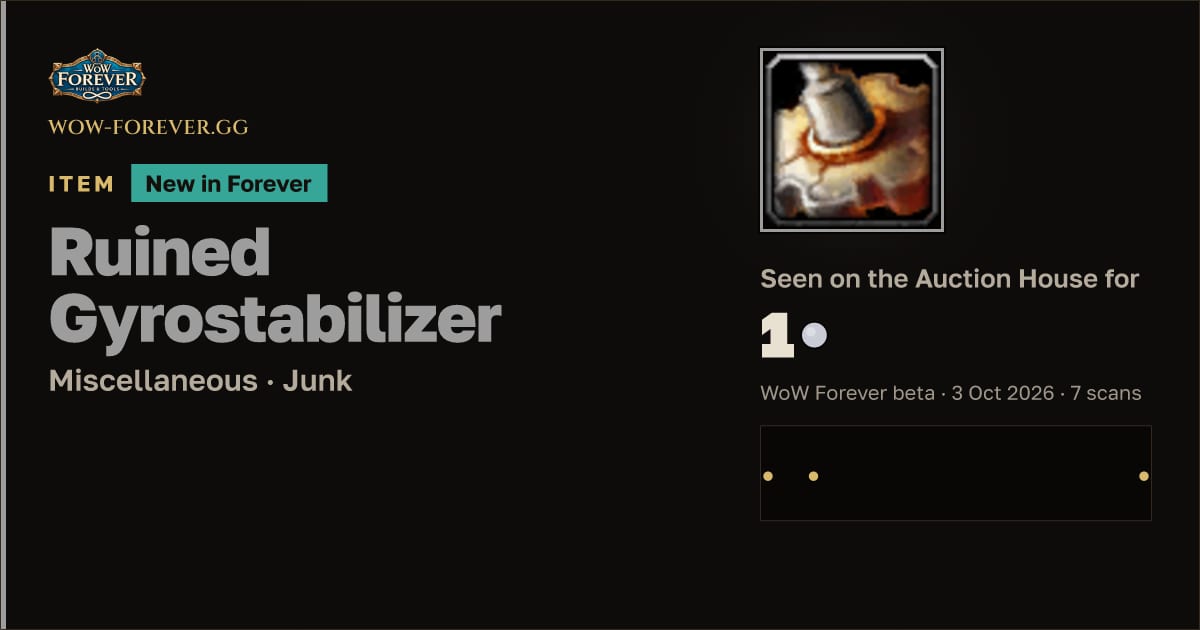 The preview card for Ruined Gyrostabilizer