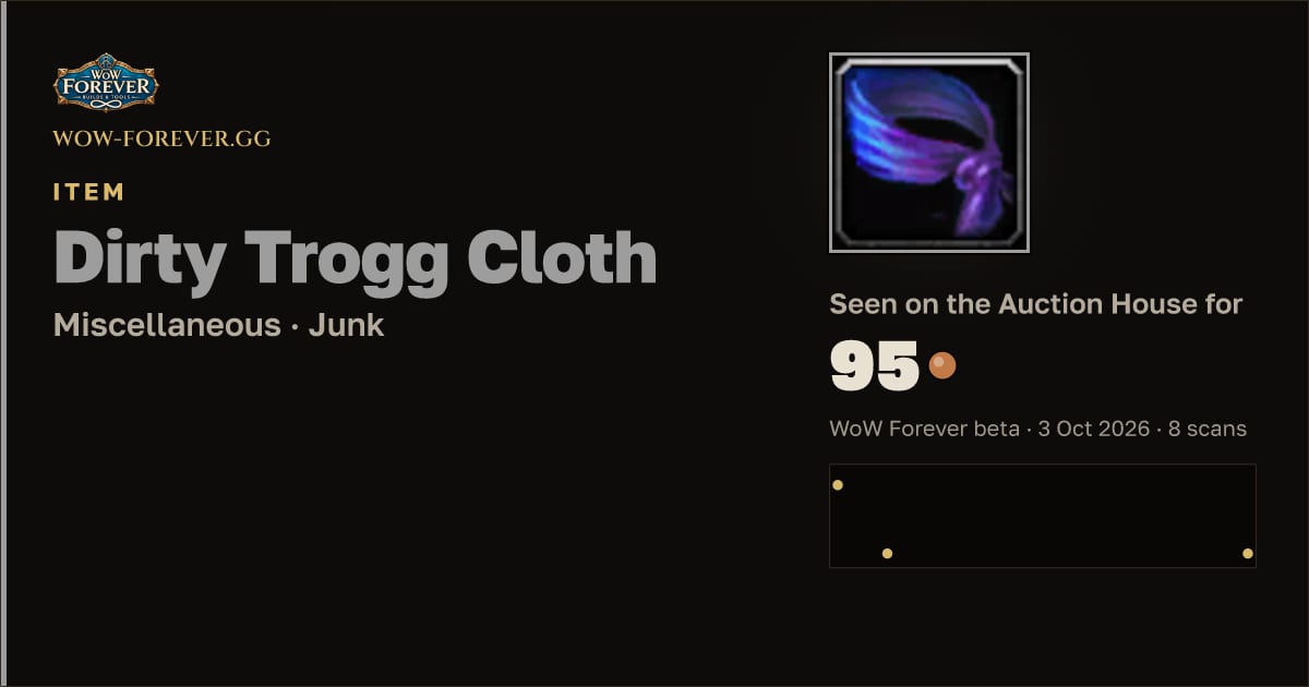 The preview card for Dirty Trogg Cloth