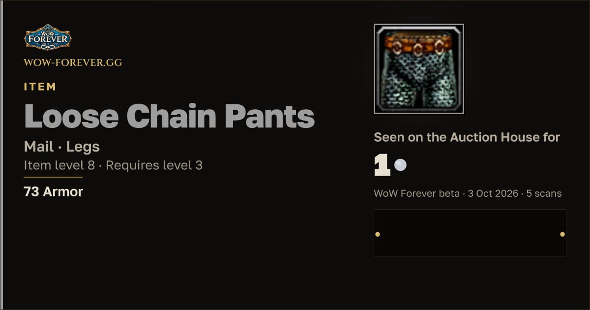The preview card for Loose Chain Pants