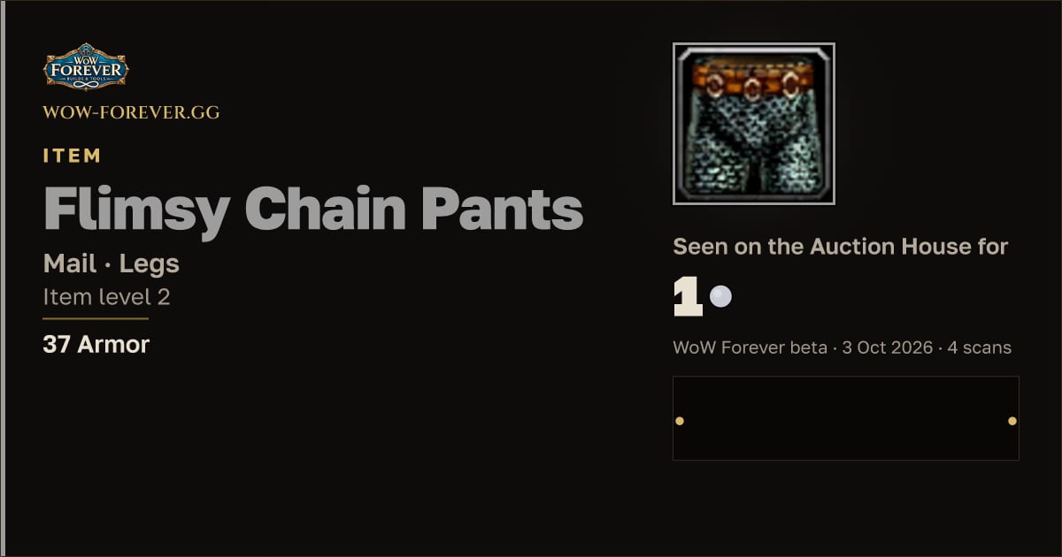 The preview card for Flimsy Chain Pants