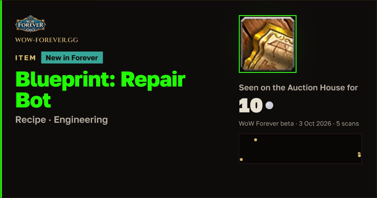 The preview card for Blueprint: Repair Bot
