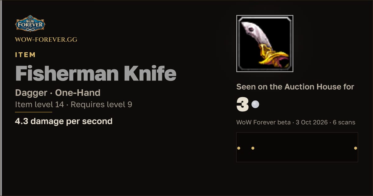 The preview card for Fisherman Knife