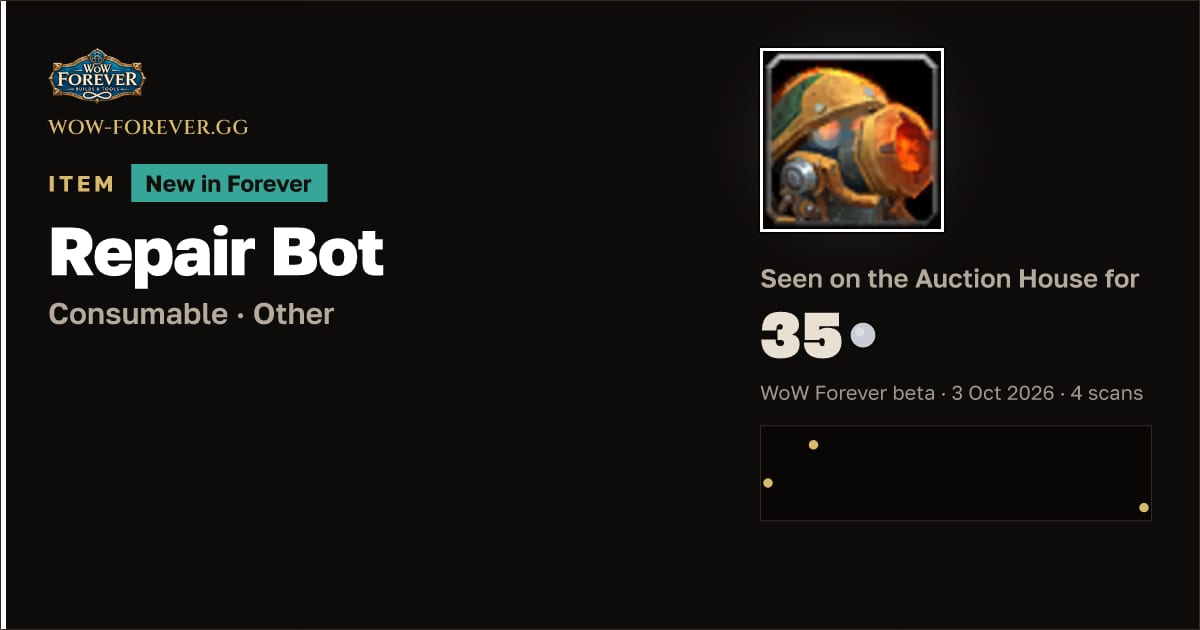 The preview card for Repair Bot