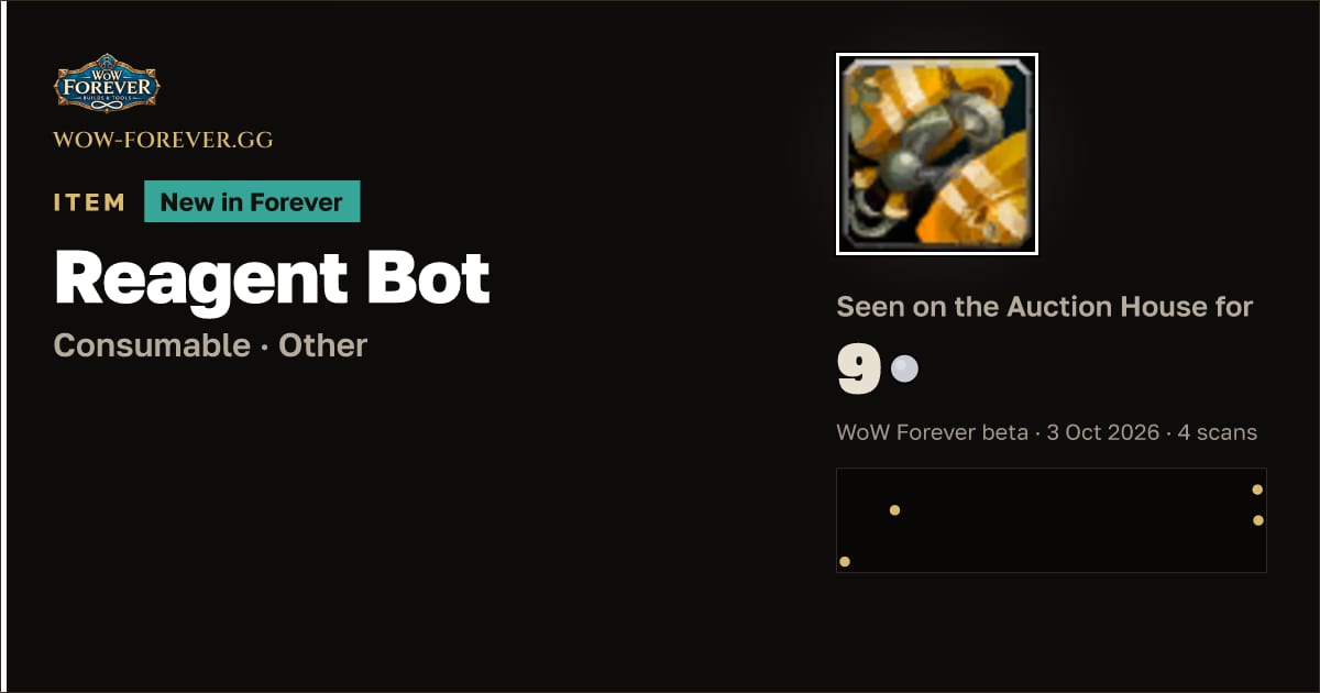 The preview card for Reagent Bot