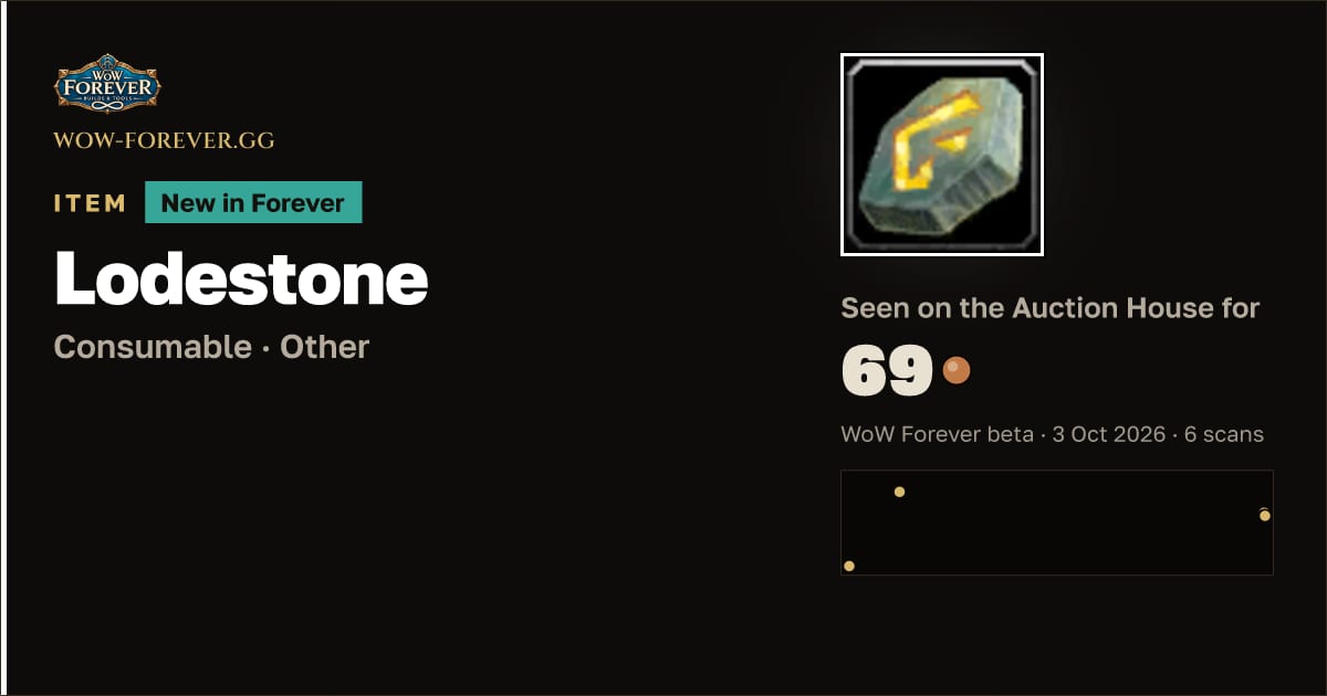 The preview card for Lodestone