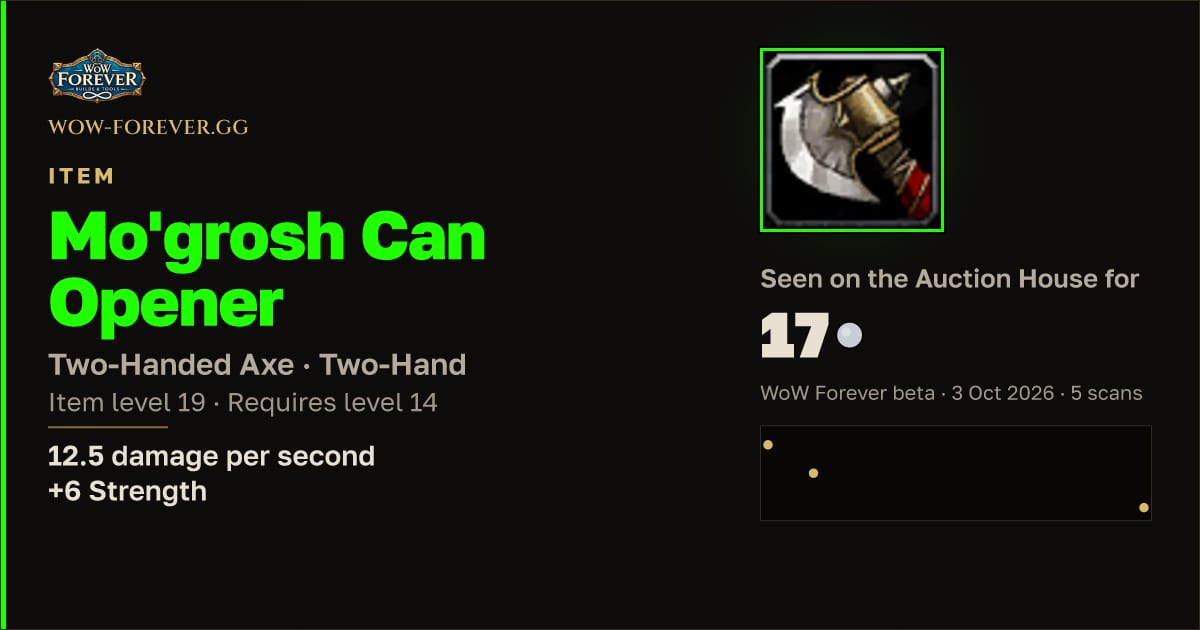 The preview card for Mo'grosh Can Opener