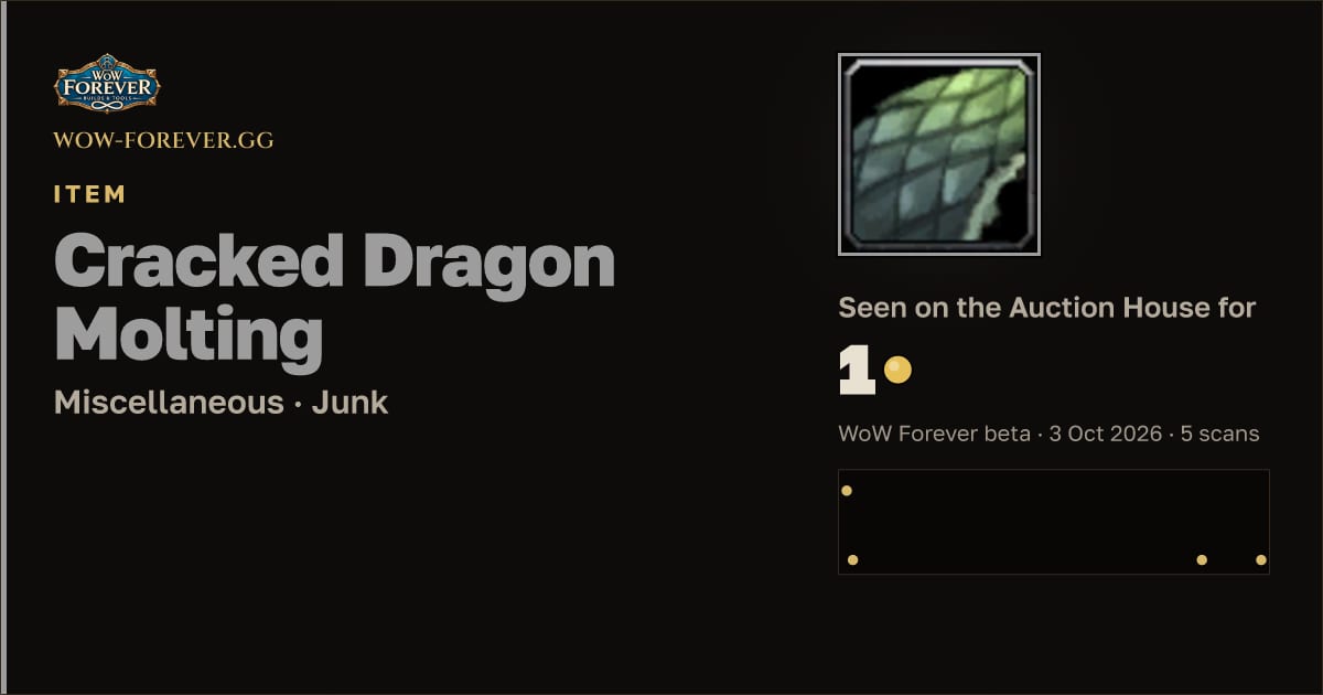 The preview card for Cracked Dragon Molting