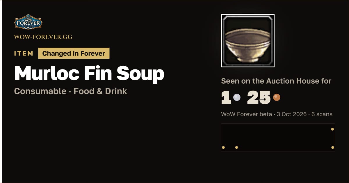The preview card for Murloc Fin Soup
