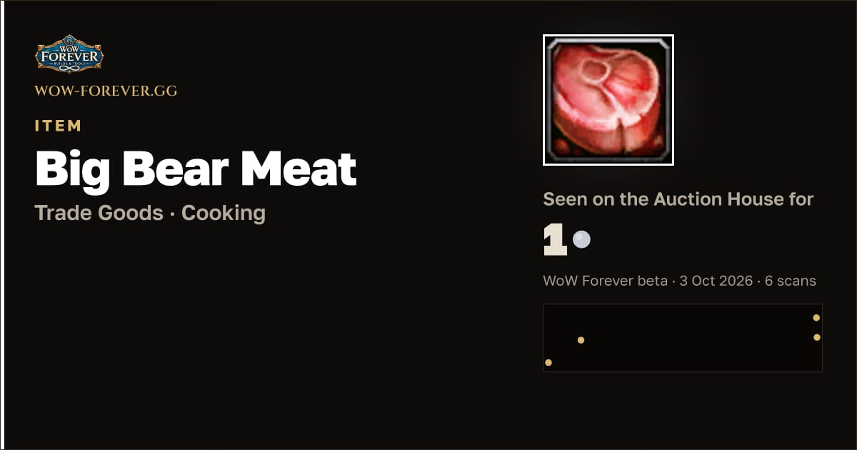 The preview card for Big Bear Meat