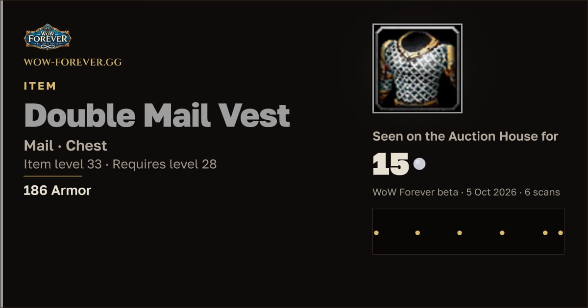 The preview card for Double Mail Vest