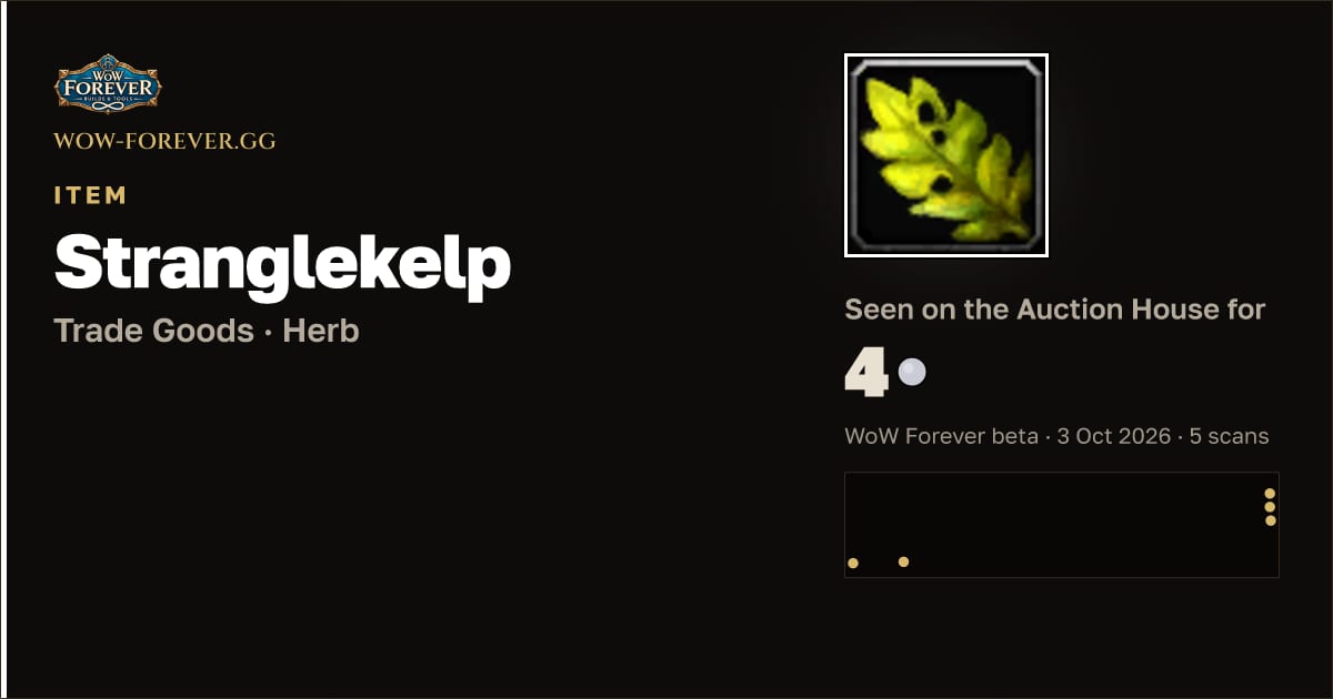 The preview card for Stranglekelp