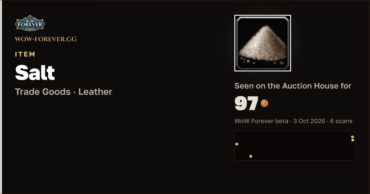 The preview card for Salt