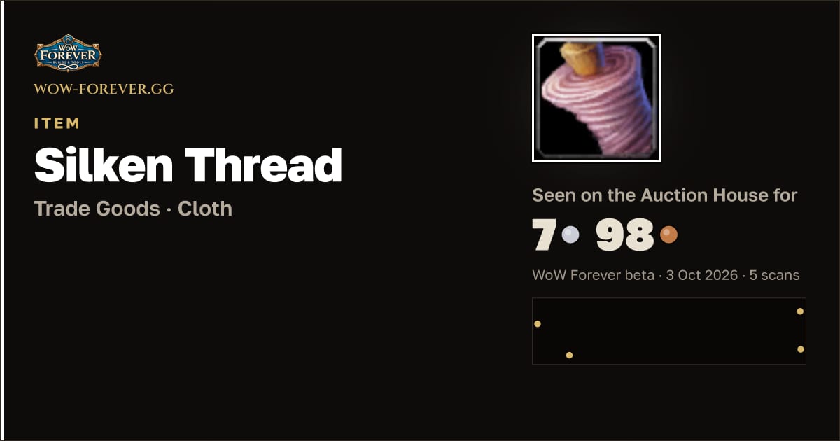 The preview card for Silken Thread