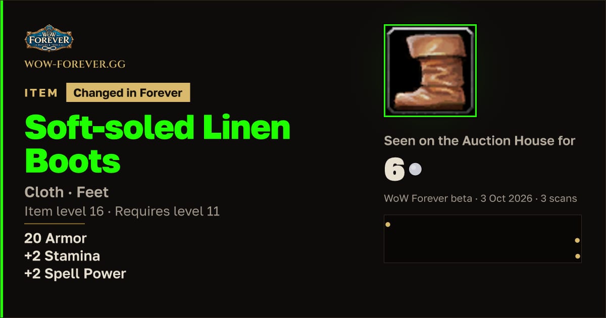 The preview card for Soft-soled Linen Boots