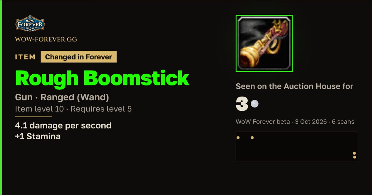 The preview card for Rough Boomstick