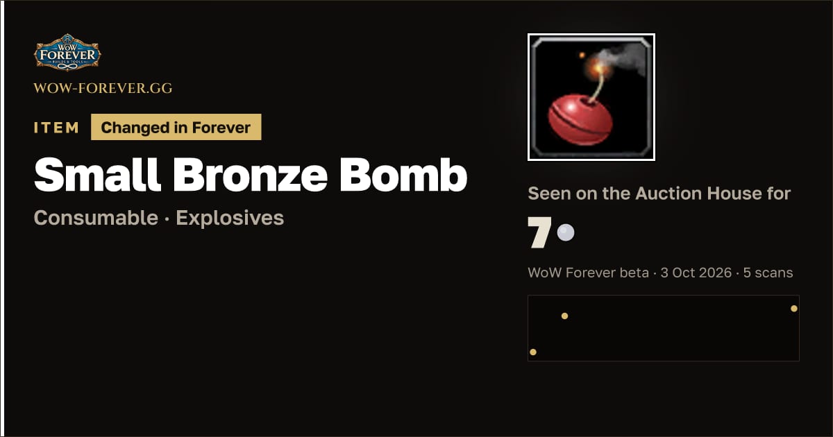 The preview card for Small Bronze Bomb