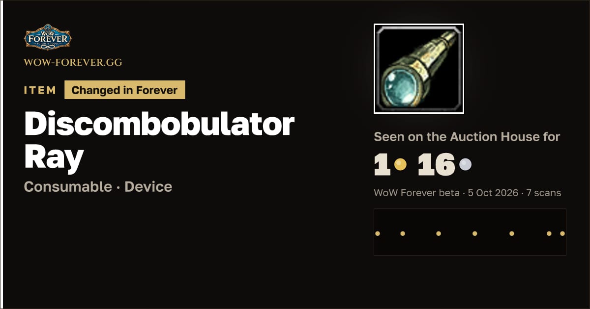The preview card for Discombobulator Ray