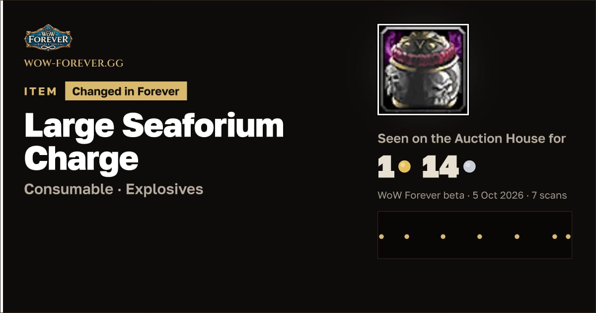 The preview card for Large Seaforium Charge