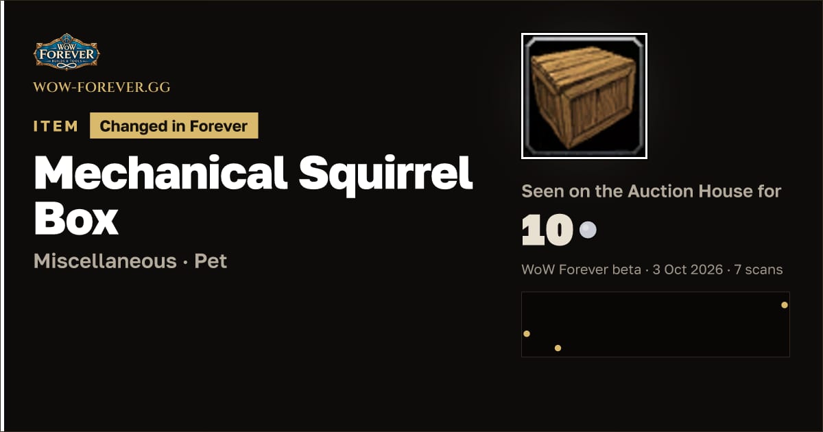 The preview card for Mechanical Squirrel Box