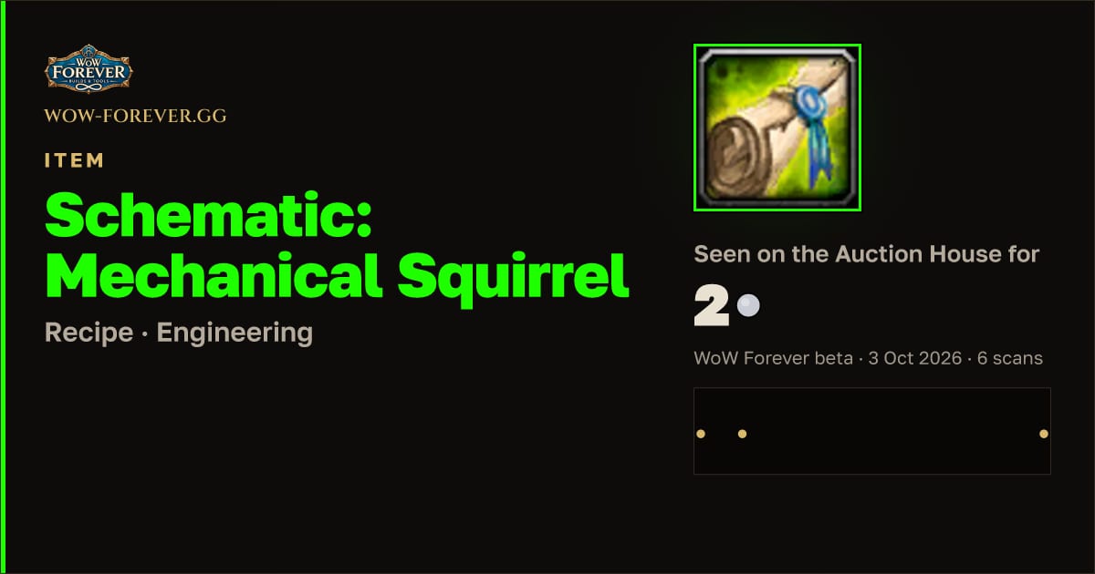 The preview card for Schematic: Mechanical Squirrel