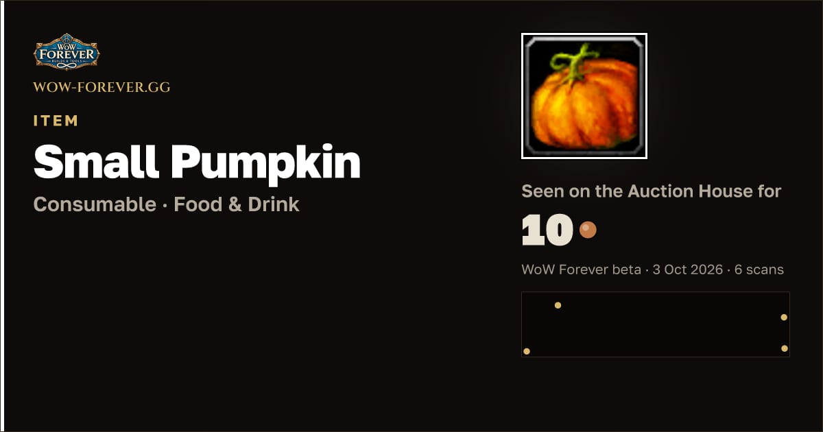 The preview card for Small Pumpkin
