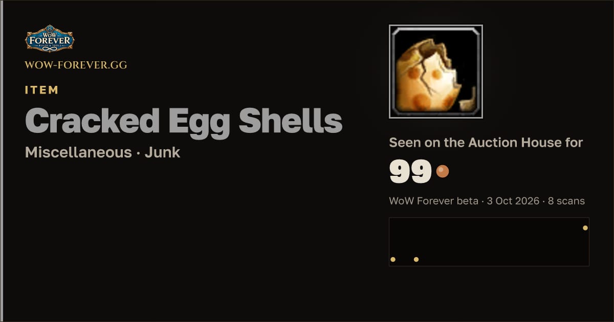 The preview card for Cracked Egg Shells